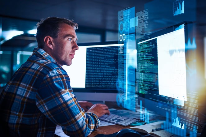 Developer, man and programmer